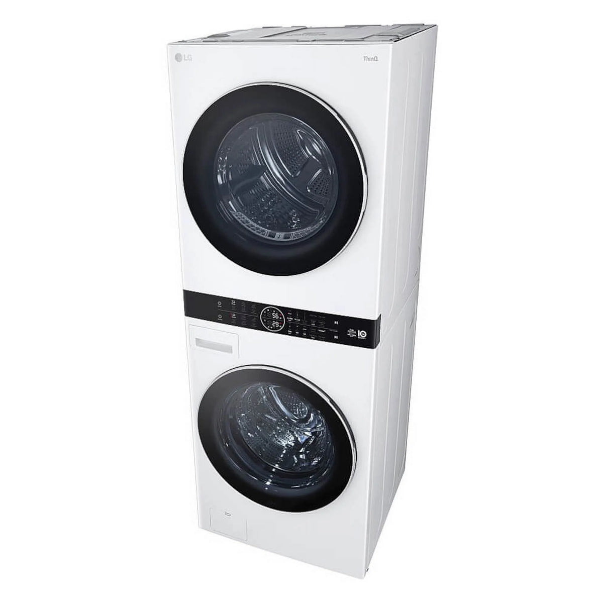 LG WKHC252HWA 27 Inch Electric Laundry Tower with 5 cu ft Front Load Washer