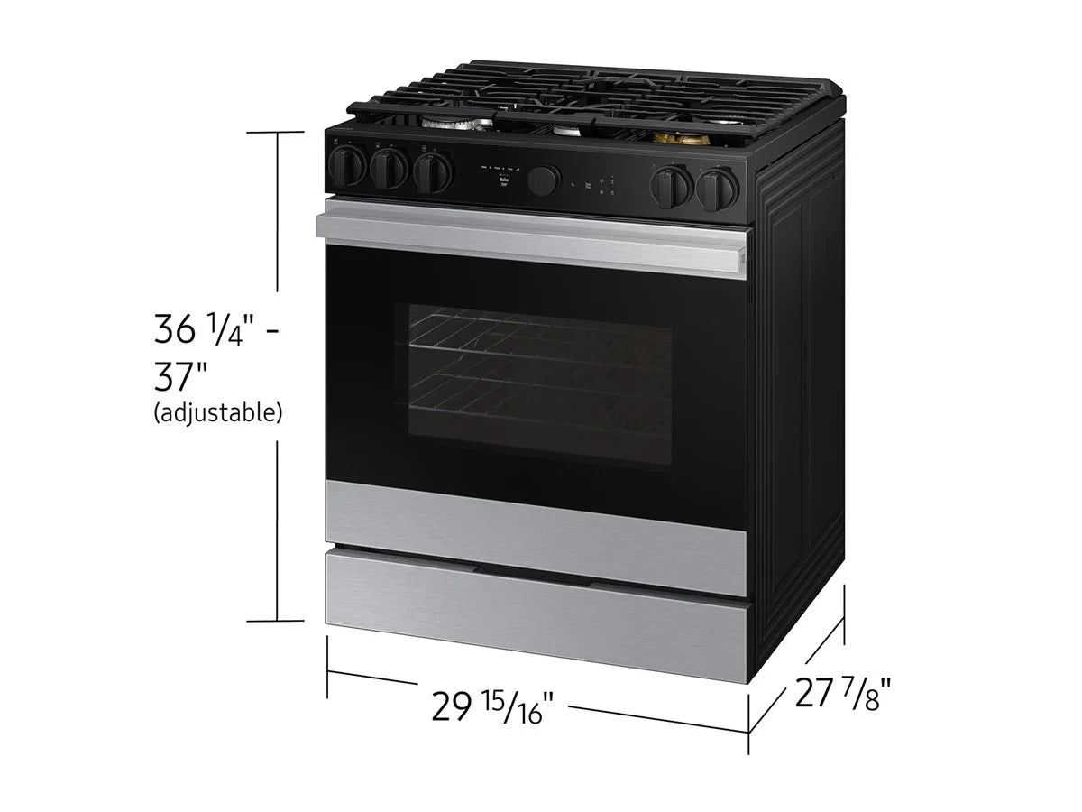 SAMSUNG NSG6DG8500SR SLIDE IN GAS RANGE