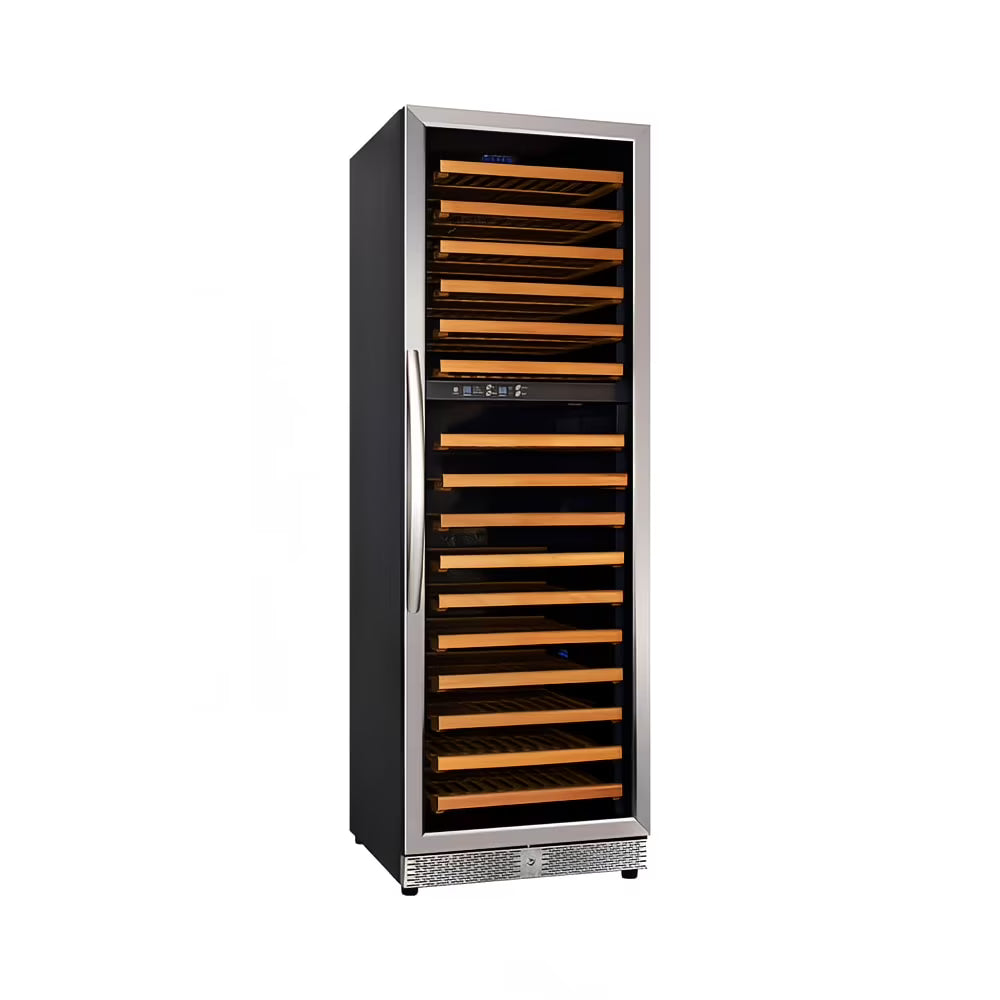 24 One Section Wine Cooler w/ (2) Zones, 154 Bottle Capacity, 110v