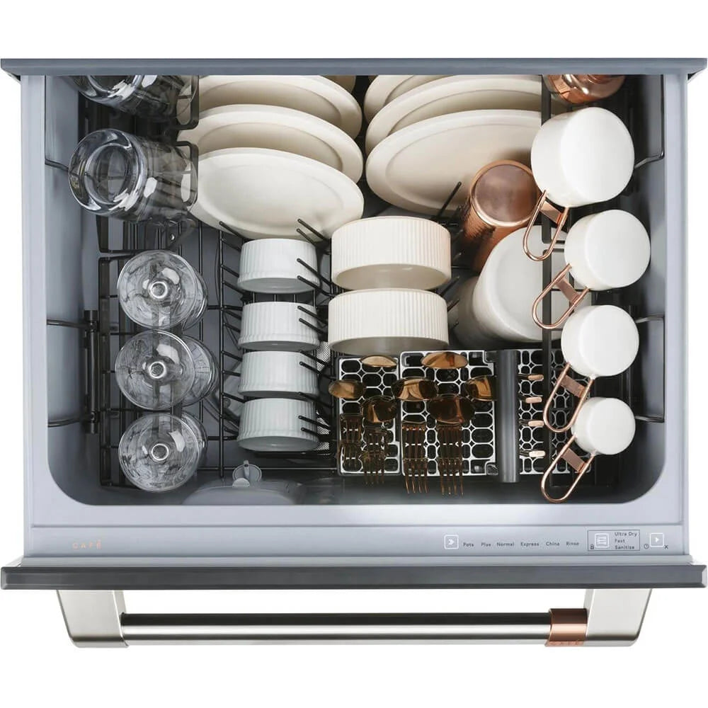 Café CDD420P3TD1 49 dBA Matte Black Double Drawer Dishwasher