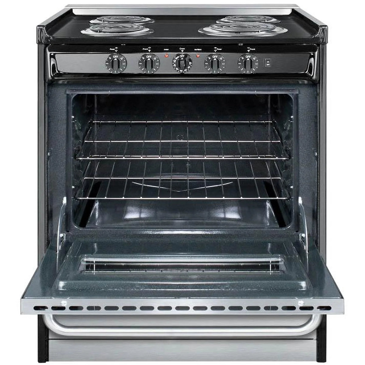 Summit Professional 30-Inch 4-Burner Slide-In Electric Range