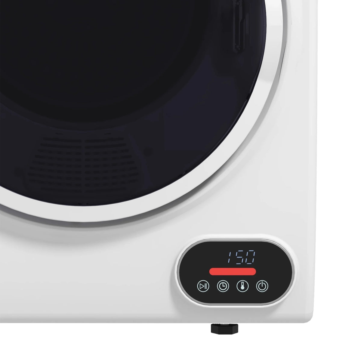 Portable Clothes Dryer, 120V 850W Compact Laundry Dryer With Intelligent Drying, 1.5 Cu.Ft Stainless Steel Drum, Front Load Electric Dryer For Apartments, Dorms, Rvs, White