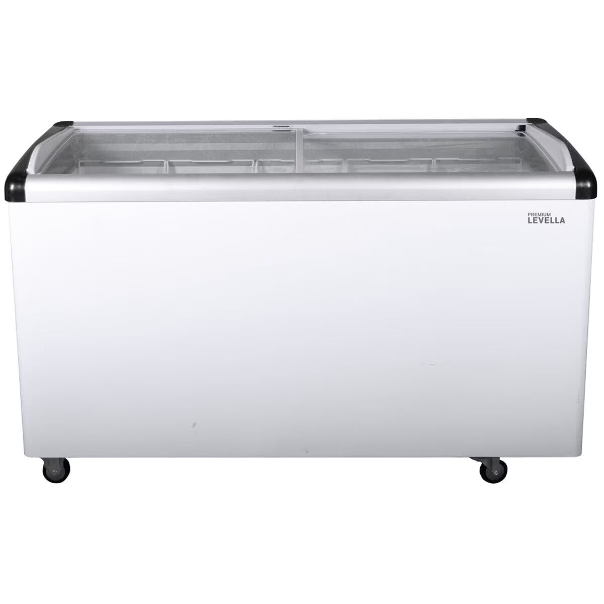 Premium Ice Cream Showcase Freezer White 12.4 CuFt