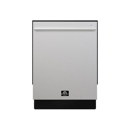 Forno Romano 24-Inch Built-In Dishwasher, Stainless Steel Finish, Stainless Steel Tub, 49 dBA, Energy Star Certified