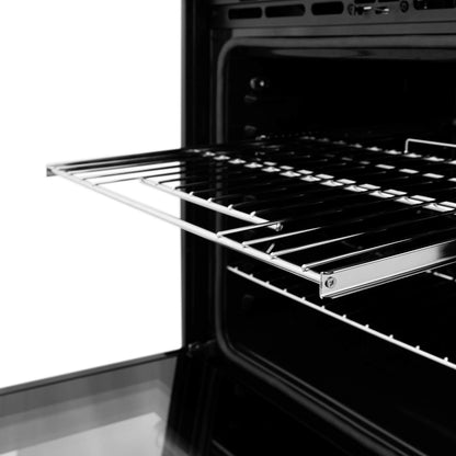 ZLINE 30" Autograph Single Wall Oven with Air Fry and Self-Clean in DuraSnow?? Stainless Steel and Gold Handle, WASSZ-30-G