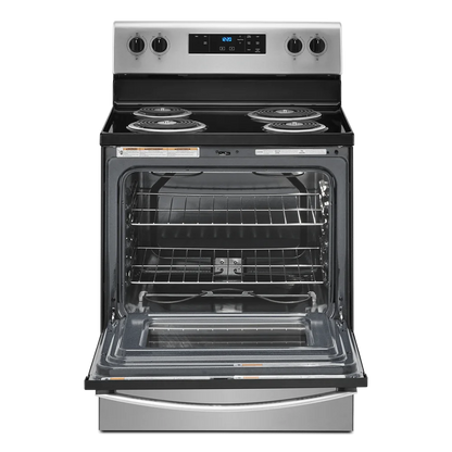 WHIRLPOOL WFC150M0JW 30" freestanding coil electric range