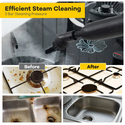 Steam cleaner with large water tank