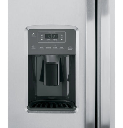 GE? 25.3 Cu. Ft. Side-By-Side Refrigerator