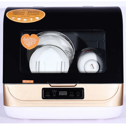 Portable Countertop Dishwasher W/Steam& Air-dry Function, 4 Washing Programs, 360° Streak-free Deep Cleaning for Home Apartments& Rvs (12-20pc Once)
