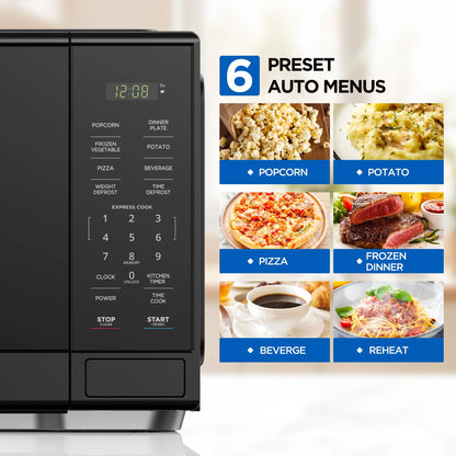 Mainstays 1.1 cu ft Microwave Oven in black