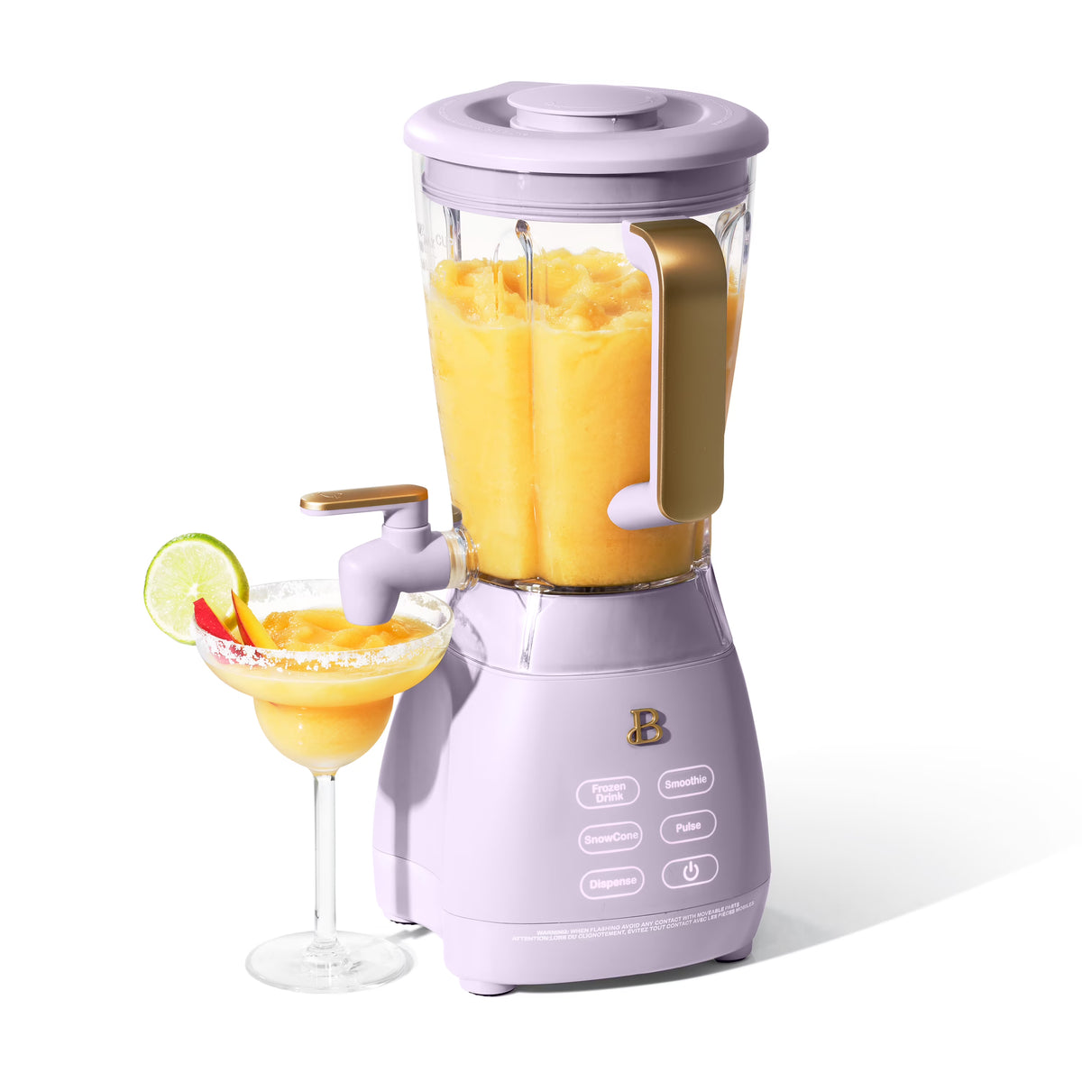 Beautiful Slush Crush 60 oz 4-Speed Frozen Drink Maker, White Icing by Drew Barrymore
