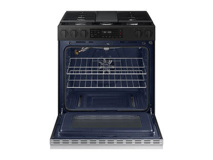 Samsung Bespoke Smart Slide-In Gas Range 6.0 cu. ft. with Air Fry & Precision Knobs NSG6DG8300SR