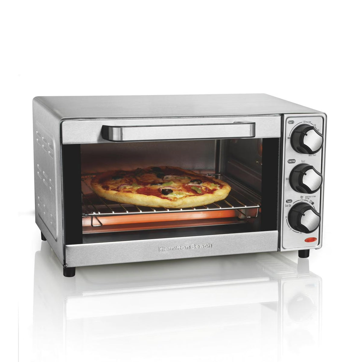 Hamilton Beach 4 Slice Stainless Steel Toaster Oven