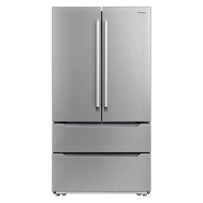 Cosmo 48" Double Oven Gas Range & Dishwasher & French Door Refrigerator Set