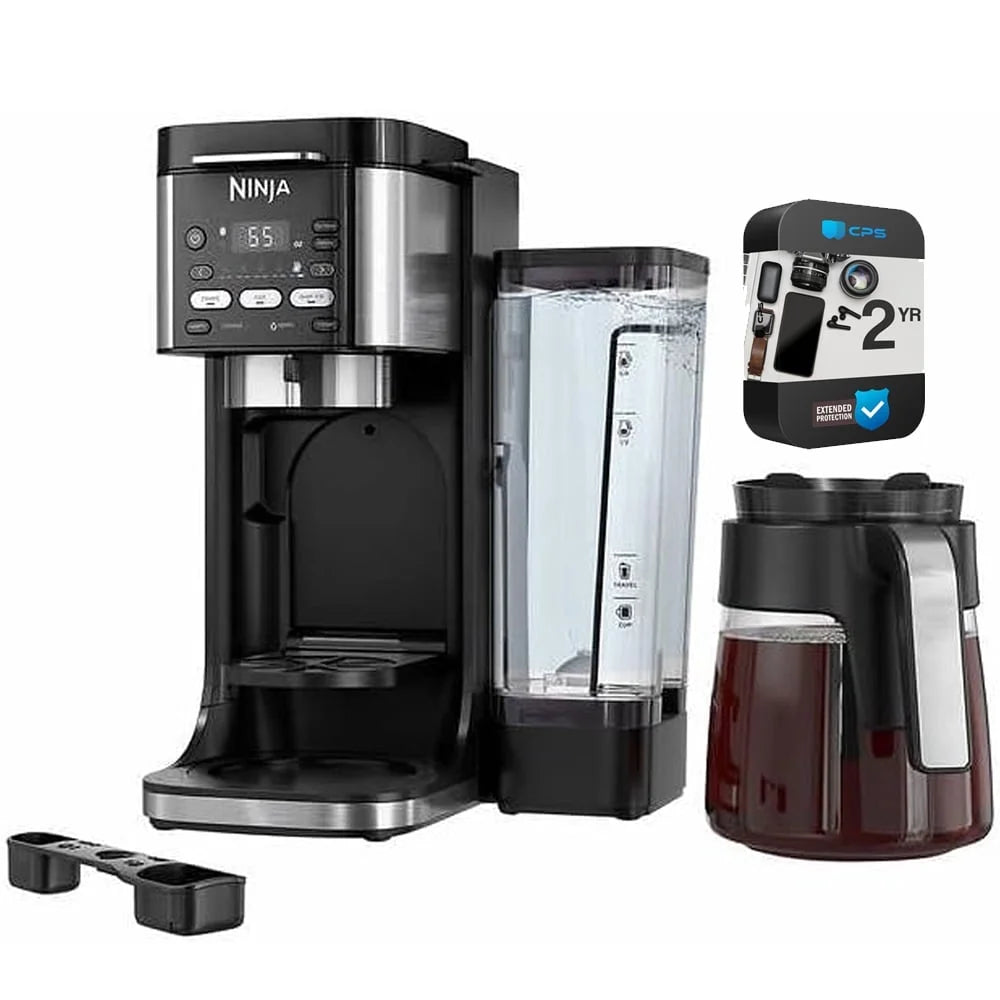 Restored Ninja CFP105 DualBrew Hot & Iced Coffee Maker BlackBundle with 2 YR CPS Enhanced Protection Pack (Refurbished)