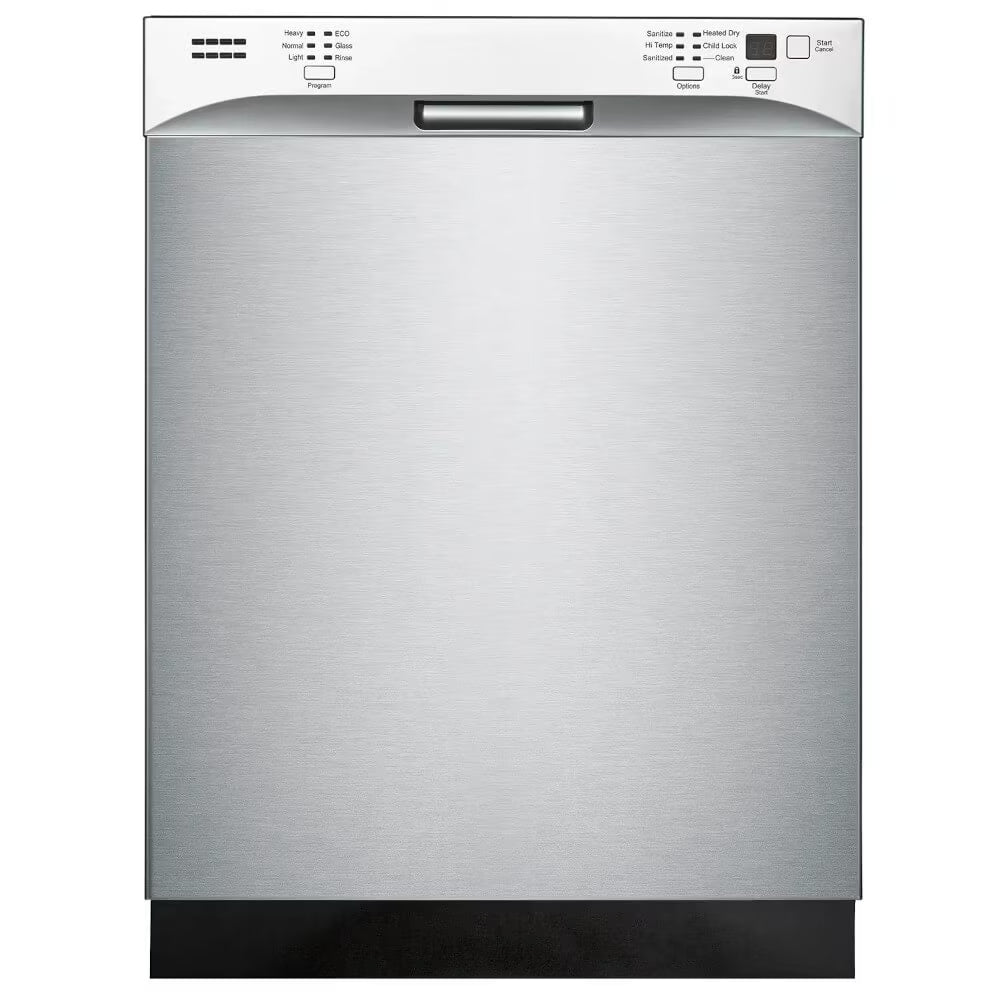 Element Electronics 24" Front Control Built-in Dishwasher - Stainless Steel (ENB6632PEBS)