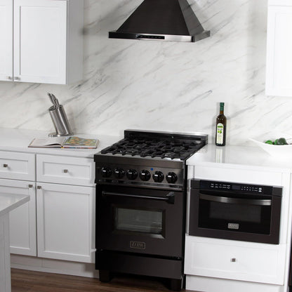 ZLINE 36 in. Wall Mount Range Hood in Black Stainless Steel (BSKBN-36)