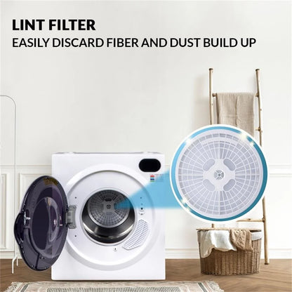 Equator Ultra Compact Short Vented SENSOR Dryer 2.6cf/10lb LED Ops 110V/1400W