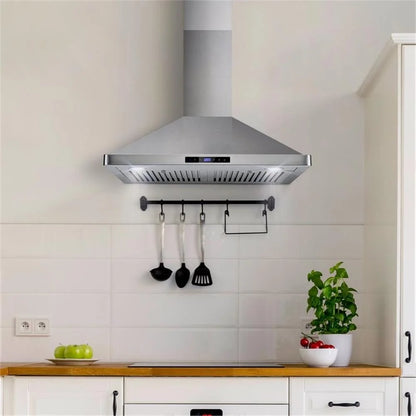 Cosmo 63175S 30 Inch Wall Mount Range Hood w/ Digital Controls, Stainless Steel