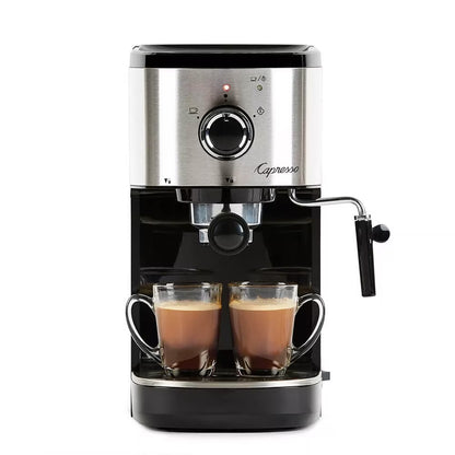 Capresso 12005 Compact Espresso and Cappuccino Machine - Black/Stainless