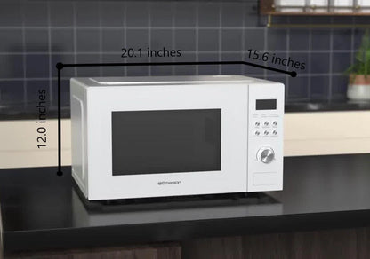 Emerson 1.1 Cu Ft, 1000W White Countertop Microwave Oven, MW1101W