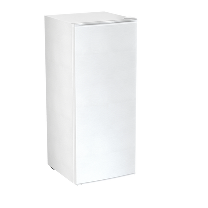 Auseo 7 Cu. ft. Upright Freezer with 4 fixed grid shelves, Space Saving, Adjustable Temperature Controls, Garage Ready deep Freezer, Manual Defrost, White
