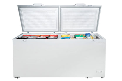 Hamilton Beach 25 Cu. Ft. Chest Freezer, 2 Doors, Garage Ready, White
