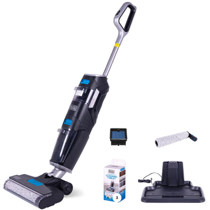 BLACK+DECKER Vacuum + Wash Duo Multi-Surface Cordless with Accessories, BXUVXA01