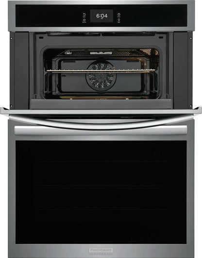 Frigidaire Gallery GCWM3067AD 30 inch Black Stainless Wall Oven and Microwave Combination