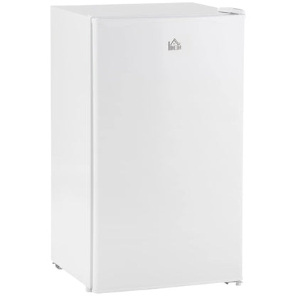 Harper & Bright Designs Double Door Mini Fridge with Freezer, 3.2 Cu.Ft Compact Refrigerator with Adjustable Shelf, Adjustable Thermostat and Reversible Door for Bedroom, Dorm, Home Office, White