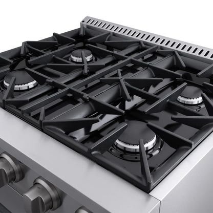 30 in. 3.5 cu. ft. Gas Range with 4 Burners in Stainless Steel