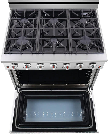 NXR Range 36�?5.5 cu ft Gas Range in Stainless Steel