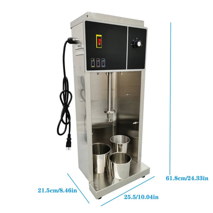 EQCOTWEA Electric Ice Cream Mixer Frozen Yogurt Blender with 3 Cups