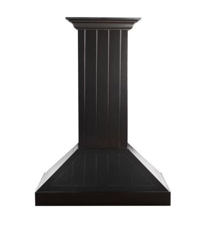 ZLINE 30 in. Wooden Wall Mount Range Hood in Black - Includes Motor (KPCC-30)