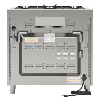 KoolMore 36 in. Stainless-Steel Professional Gas Range with Legs.