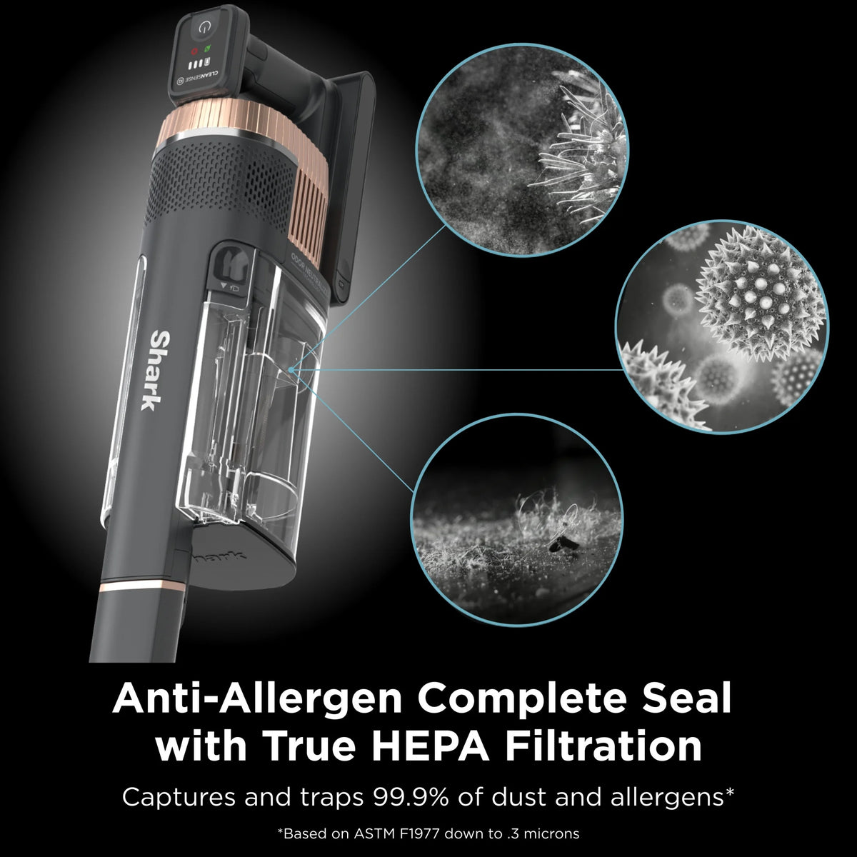 Shark Stratos Cordless Stick Vacuum Cleaner with Clean Sense IQ & DuoClean PowerFins HairPro MultiFLEX, IZ840H
