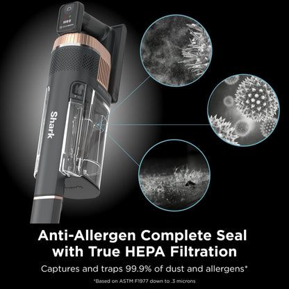 Shark Stratos Cordless Stick Vacuum Cleaner with Clean Sense IQ & DuoClean PowerFins HairPro MultiFLEX, IZ840H