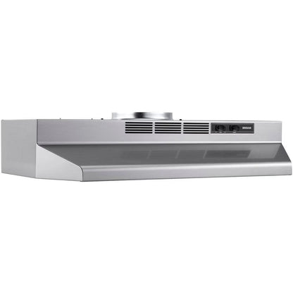 Broan 30-Inch Convertible Under-Cabinet Range Hood, 160 CFM, Black