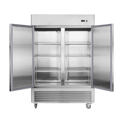 Camellia River 54" Upright Freezer, 42.2 Cu.ft. Solid Door, Commercial, Stainless Steel