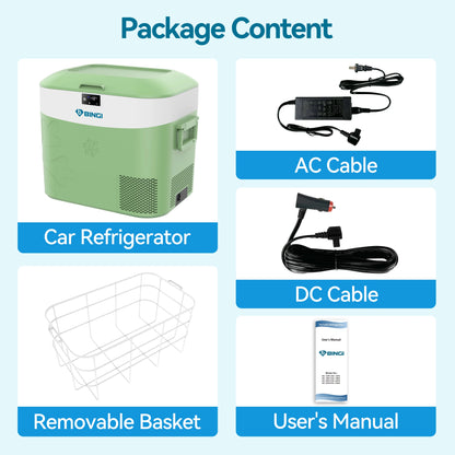 Portable Fridge 19 QT(18 Liter) 12 Volt Fridge Car Freezer Compressor Cooler 12/24V DC 110��240V AC for Camping Truck RV Boat & Home Use -18��~+15��