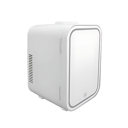 tzyudk White Mini Refrigerator 4L Quiet Heating Freezing Portable Compact Fridge For Home Car Student Dormitory Us Plug 110V Affordable Useful Plastic