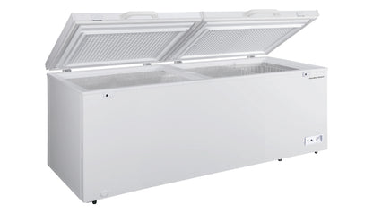 Hamilton Beach 25 Cu. Ft. Chest Freezer, 2 Doors, Garage Ready, White