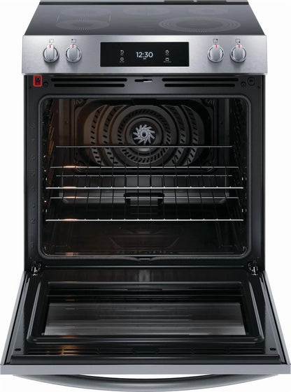 Frigidaire Gallery GCFE3060BF 30" Front Control Electric Range with Total Convection, Stainless Steel