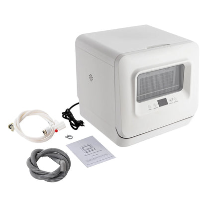 Counter Top Dishwashe, Portable Countertop Dishwashers, Mini Dishwasher 3-in-1 Cups Dishwasher