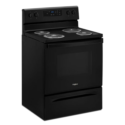 WHIRLPOOL WFC315S0JB 30" freestanding coil electric range