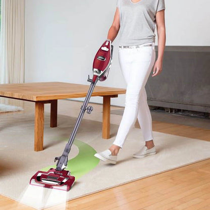 Shark Rocket Pro Corded Stick Vacuum, Removable Hand Vacuum, Hardwood Floors and Carpet, Advanced Swivel Steering, Pet-Friendly, XL Capacity, Ultra-Lightweight, HV370 Comet Red