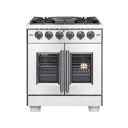 FORNO Capriasca 30" Freestanding French Door Gas Range
