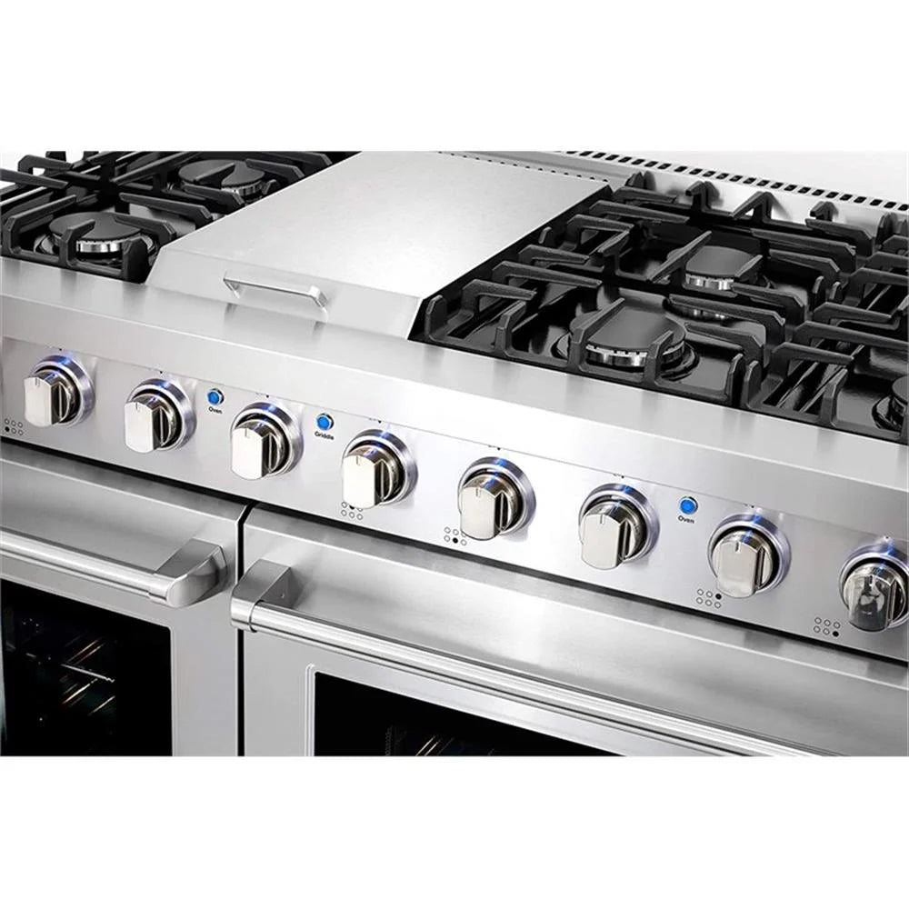 Cosmo 48" Double Oven Gas Range & Range Hood & Dishwasher Set - Liquid Propane