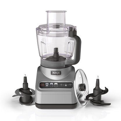Ninja Professional 9 Cup Food Processor, 850 Watts, Auto-iQ 3 Presets, Chop, Dough, Slice, Shred, BN600 Silver
