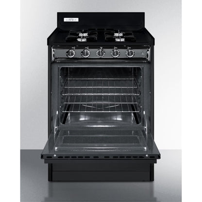 24" Wide Gas Range, Open Burners